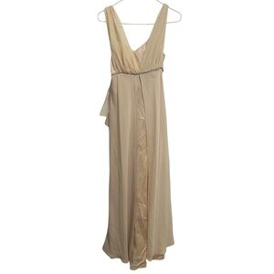 Chic Cream Sleeveless Prom Dress